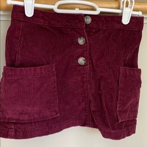 Zara kids, corduroy skirt